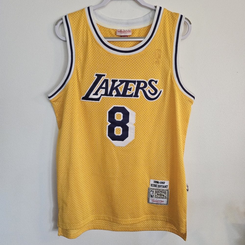 Yellow Lakers Jersey with Number 8